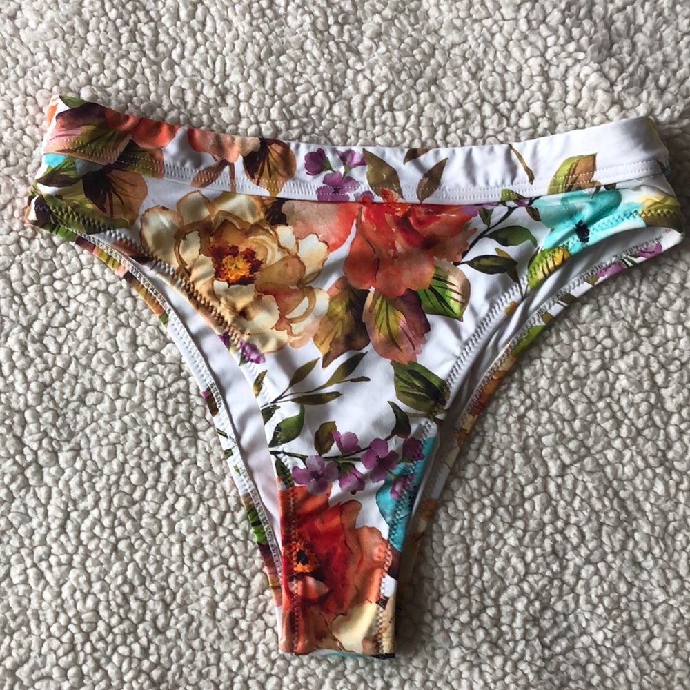 Rhythm high waisted floral bikini bottoms